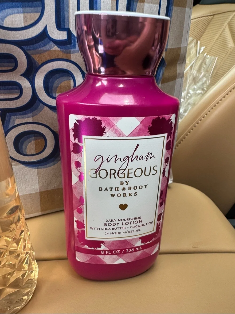 BATH & BODY WORKS GINGHAM GORGEOUS BODY WASH & BODY LOTION NEW 2 PIECE SET PINK